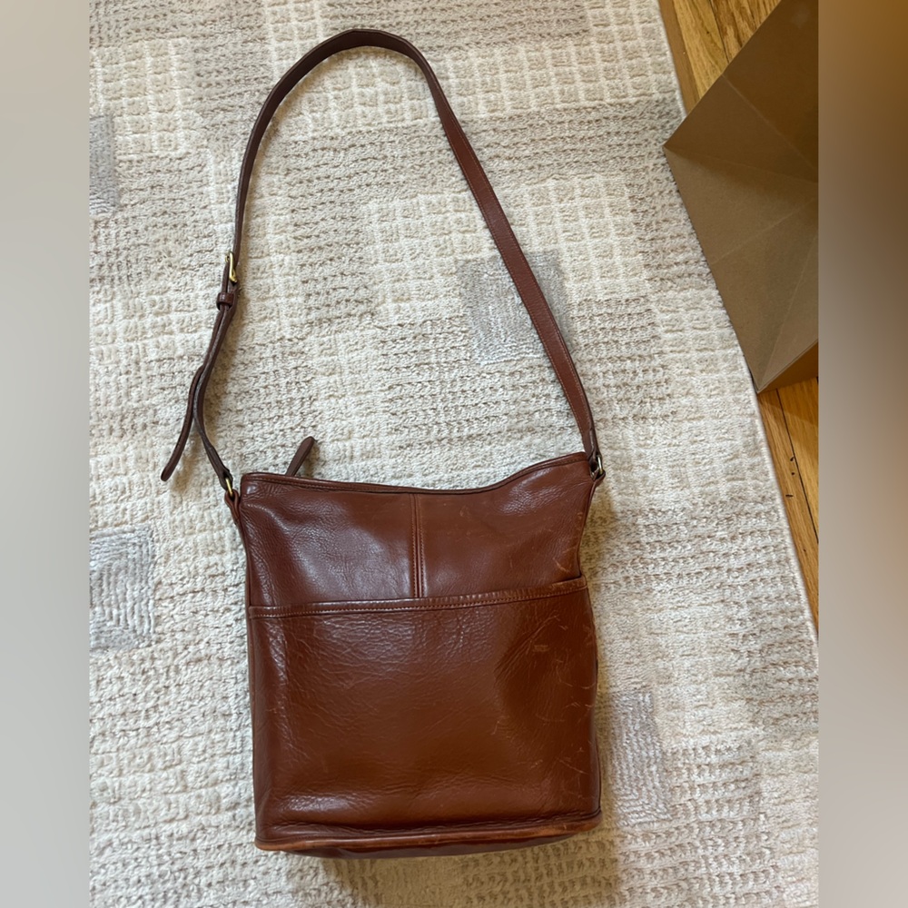 Coach Classics Leather Bucket Bag  in British Tan no 0311-326 Vintage